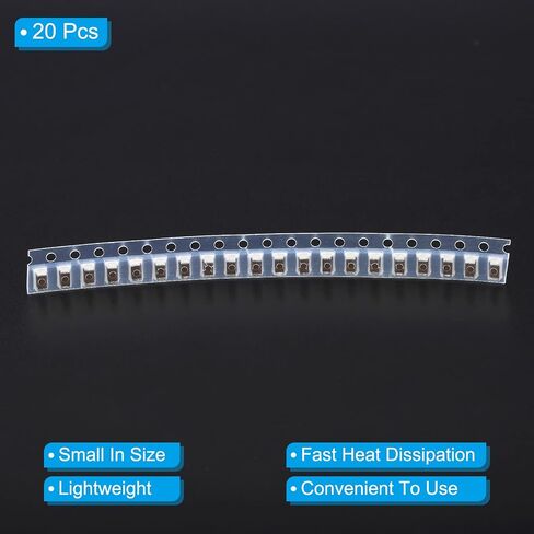 PATIKIL 1206 Ceramic Chip Capacitor Assorted Kit, 20 Pack 10UF 25V 10% Surface Mounted Devices Capacitors for Electronics DIY in Saudi Arabia