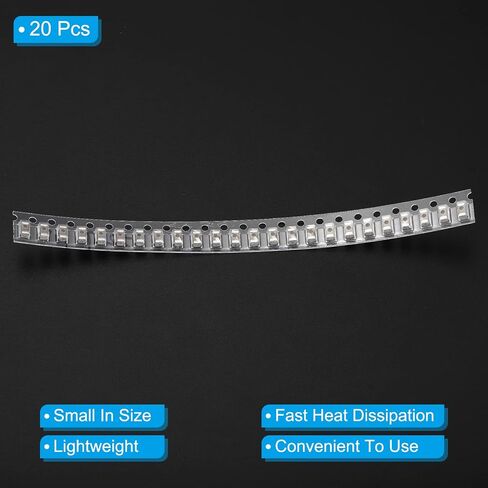 PATIKIL 1206 Ceramic Chip Capacitor Assorted Kit, 20 Pack 10UF 25V 10% Surface Mounted Devices Capacitors for Electronics DIY in Saudi Arabia