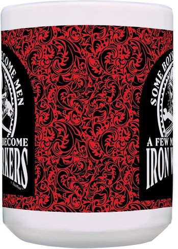 Some Boys Become Men Few Become Iron Workers 11oz Ceramic Coffee Mug Paisley in Saudi Arabia