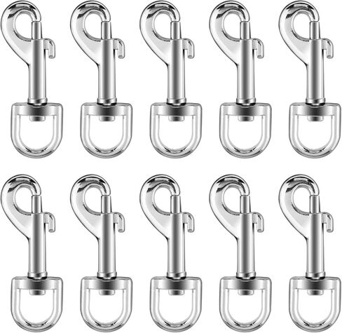 10/20Pcs Snap Hooks Heavy Duty 2.75"x0.83" Swivel Snap Hooks with Spring Pet Buckle Multipurpose Dog Leashes Key Chain for Linking Pet Leash & Collar (10PCS) in Kuwait