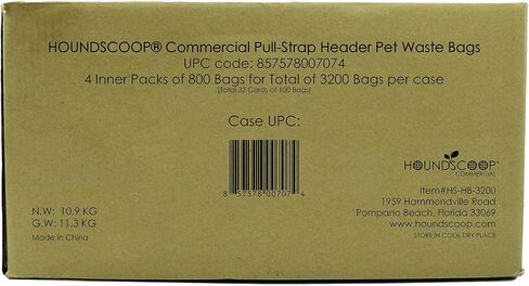 800 Count Pull-Strap Header Pet Waste Bags, 8 Header Packs of 100 Bags, Dog Waste Station Bags for HOA, Residential, XL and Strong, Easy Single Pull for Poop Station Dispensers in Saudi Arabia