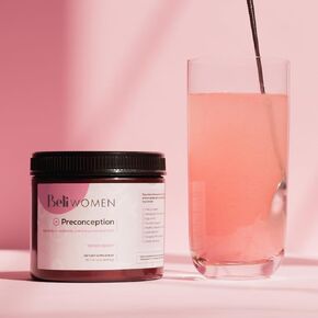 Beli Preconception Supplement to Boost Fertility, Egg Quality, Hormone Balance, and Ovulation. Berry Flavored Drink Mix Powder - Support for PCOS & PMS. Made with Inositols, CoQ10, Acai, NAC and more.