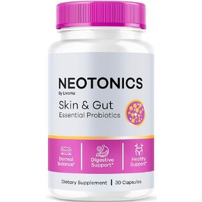 1 Pack - Neotonics Capsules - Neotonic Skin & Gut Essential Probiotics, Neotonic, Neotonics Skin 30 Capsules For 1 Month, Neotonics Skin And Gut Organic, Neotonics Reviews, Neotonics Skin Care.