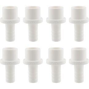 8pcs PVC Pipe Fitting 3/4" x 1/2" Plastic Pagoda Connector Water Pipe Fitting