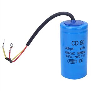 CD60 Capacitor，350uf 250VAC Motor Starting Capacitor，350MFD Running Capacitor Motor Run Capacitor，for Refrigerator, air Conditioner, AC Motor,