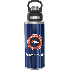 Tervis NFL Denver Broncos - All In Triple Walled Insulated Tumbler Travel Cup Keeps Drinks Cold, 24oz Wide Mouth Bottle, Stainless Steel