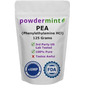 Phenylethylamine HCl (Pea) Powder - Mood, Energy (125 Gram)