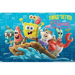 Trends International The SpongeBob Movie: Sponge On The Run - Friends Wall Poster, 22.375" x 34", Unframed Version