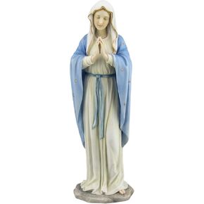 11.75 Inch Blessed Virgin Mary Decorative Figurine, Pastel Color