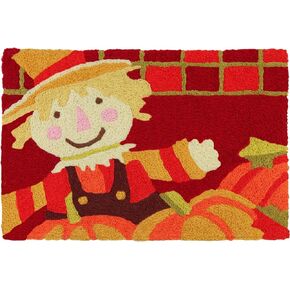 Harvest Scarecrow Jellybean Accent Rug with Scarecrow & Pumpkins Fall Rug 20"x30" Doormat in Kuwait