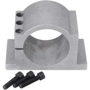 80/100mm CNC Spindle Motor Mount Bracket Clamp Aluminum with Screws Walfront Spindle Tool Set for 3 Dimensional printing CNC Engraving Millng Machine(80mm)