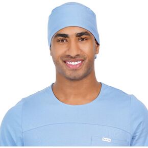MIKAL 100% Cotton Knitted Scrub Cap with Tie-Back Lightweight, One Size Scrub Cap No-Slip Unisex Surgical Cap, for Healthcare