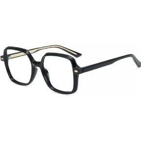 Firmoo Blue Light Reading Glasses for Women/Men, Oversized Square TR Frame Men Computer Blue Light Reader Glasses