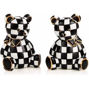 MacKenzie-Childs Courtly Bear Salt & Pepper Set