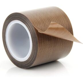 0.25mm 5"x10m PTFE Teflon Tape Nonstick 500℉ High-Temp Fiberglass Adhesive Tape