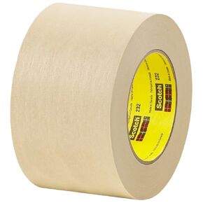 Scotch 3M™ 232 Masking Tape, 6.3 Mil, 3" x 60 yds, Tan, 12/Case, 3M Stock# 7000001267