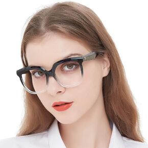 MARE AZZURO Oversized Reading Glasses Women Large Square Readers 1.0 1.25 1.5 1.75 2.0 2.25 2.5 2.75 3.0 3.5 4.0 5.0 6.0