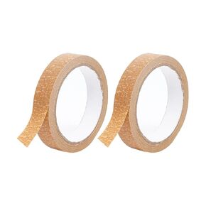 2 Rolls 20 mm Brown Masking Tape Painters Paper Tape Artist Painting Tape Office Labeling Tape Decorative Scrapbooking Tape Art Craft Tape