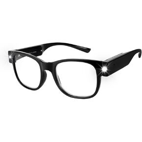 USB Rechargeable Led Reading Glasses Lighted Eyewear for Women Men
