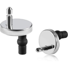 2 Full set Toilet Seat Hinge Fixings Top Fix Nuts Screws Quick Release Hinges Fittings Rubber Back To Wall For Toilet Seat Hinges Replacement