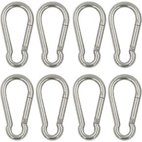 DGOL 304 Stainless Steel Carabiner Snap Spring Hook Outdoor D Ring Chain Quick Link Lock Fastner