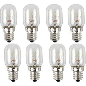 Lxcom Lighting 10W T20 Salt Lamp Bulb Microwave Oven Incandescent Light Bulbs E12 Base Appliance Lamp Stovetop Light Salt Crystal Lamp 120V Warm White Kitchen Aid Light Bulb,8 Pack