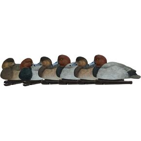 Avian-X Topflight Redheads Durable Ultra Realistic Floating Hunting Duck Decoys, Pack of 6, AVX8089