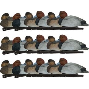 Avian-X Topflight Redheads Durable Ultra Realistic Floating Hunting Duck Decoys, Pack of 6, AVX8089