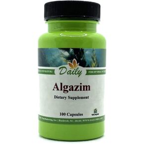 Daily Manufacturing Algazim™ (Iodine & Ascophyllum Nodosum from Certified Kosher & Organic Norwegian Kelp) 100 Vegetarian Capsules