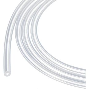 33ft 1/32" ID x 1/8" OD Silicone Tubing Clear 1mm x 3mm Industrial Plastic Tubing Pure Silicone Hoses for Pump Siphoning Draining Irrigation Brewing