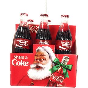 Coca-Cola® 'Share A Coke' 6-Pack Bottles Ornament, Christmas