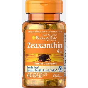Puritan's Pride Zeaxanthin 4 mg-60 Softgels