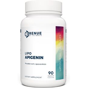 RENUE Liposomal Apigenin Supplement 75 mg - Bioavailable Formula for Increased Absorption – 90 Capsules