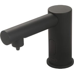 Central Brass 2099-MB Commercial Hands Free Modern Deck Mounted Single Hole Deck Mount Electronic Touchless Sensor Soap Dispenser - Matte Black