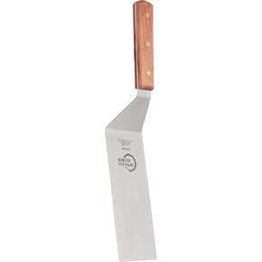 Mercer Culinary Praxis Rosewood Handle Square Edge Turner, 8 Inch x 3 Inch,Brown