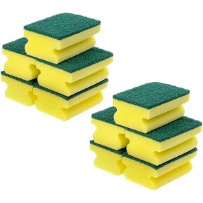 10pcs Clean -Scratch Dish Sponge Scrubber Scrubber Kitchen Supplies Sponge mat Scrub pad Frosted sponges Kitchen wash The Dishes Pot Cleaning Scrub Sponge