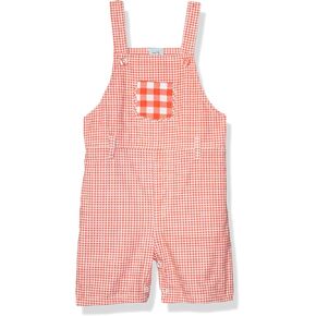 Munki Munki baby boys Gingham Overalls, Yellow & White, 6-9 Months US