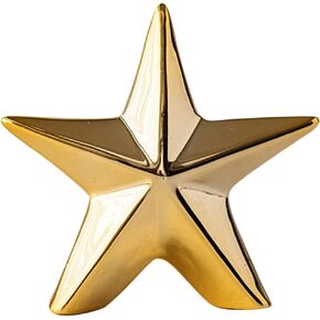 ABOOFAN Ceramic Christmas Star Table Top Decoration Star Statue Figurines Star Sculptures Home Decor Metal Geometric Abstract Sculpture Silver in Saudi Arabia
