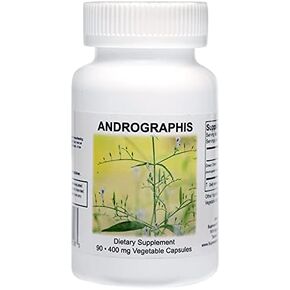 Supreme Nutrition Andrographis, 90 Pure Green Chiretta Vegetarian Capsules