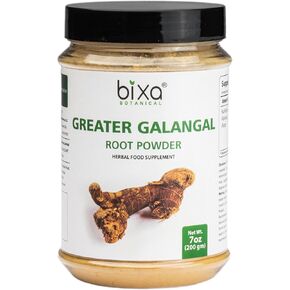 bixa BOTANICAL Greater Galangal Root Powder | (Kulinjan/Alpinia Galanga) 200 gm (7 Oz), Herbal Supplement Supports Healthy Stomach and Respiratory | Antioxidant