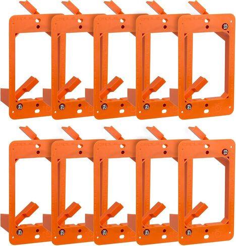 Cmple - Low Voltage Mounting Bracket 1 Gang Multipurpose Drywall Mounting Wall Plate Bracket – Single Gang in Saudi Arabia