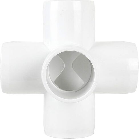 12 Pack 5 Way Pvc Fitting 1 inch Furniture PVC Fittings 5-Way Furnitures PVC Fittings 1 inch PVC Corner Fittings Connector for Building PVC Furniture Greenhouse Shed Pipe Fittings Tent Connection in Saudi Arabia