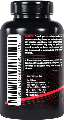 هيلثفير بربارين مع قرفة سيلان 5000 مجم - 150 كبسولة - صحة القلب ودعم المناعة، غير معدلة وراثيًا، خالية من الغلوتين، كمية تكفي 5 أشهر، صنع في الولايات المتحدة الأمريكية (150 قطعة) in Kuwait