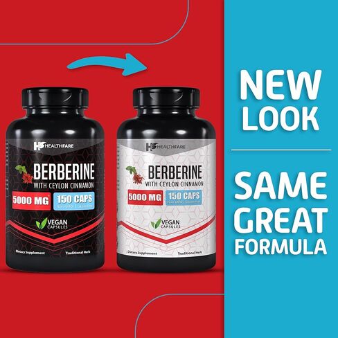 هيلثفير بربارين مع قرفة سيلان 5000 مجم - 150 كبسولة - صحة القلب ودعم المناعة، غير معدلة وراثيًا، خالية من الغلوتين، كمية تكفي 5 أشهر، صنع في الولايات المتحدة الأمريكية (150 قطعة) in Kuwait