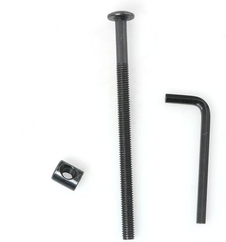 8PCS M6 x 100mm Hex Drive Socket Furniture Barrel Screws Bolt Nuts Furniture Crib Baby Bed Bolt Bunk Bed Bolts with Wrench in Saudi Arabia