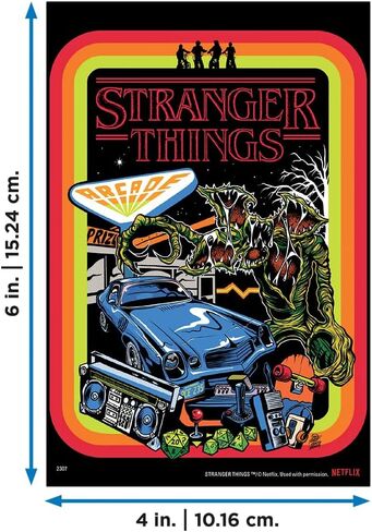 مجموعة ملصقات مجمعة مكونة من 12 قطعة من Trends International Netflix Stranger Things (12 حزمة). in Saudi Arabia