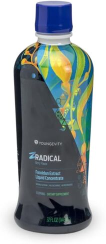 Youngevity ZRadical™ Fucoidan - Pure Organic Maritech Fucoidan Extract & Cofactors (Vitamin C, B12, B6, Dragonfruit, Wolfberry, Milk Thistle +) - Immune Support - Super Antioxidant (32 Fl Oz) in Kuwait