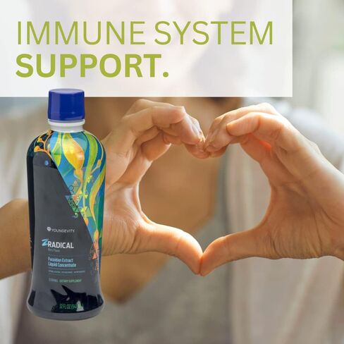 Youngevity ZRadical™ Fucoidan - Pure Organic Maritech Fucoidan Extract & Cofactors (Vitamin C, B12, B6, Dragonfruit, Wolfberry, Milk Thistle +) - Immune Support - Super Antioxidant (32 Fl Oz) in Kuwait