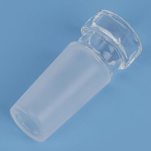 1-Pack Glass Hex Head Hollow Glass Stopper, Hexagonal Head Glass Hollow Stopper for 19/22 Outer Joint Glass with Closed Bottom in Saudi Arabia
