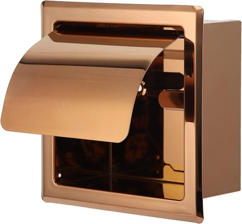 Recessed Toilet Paper Holder, Stainless Steel Toilet Roll Holder Paper Towel Holder Toilet Tissue Rack for Commercial Hotel, Bathroom, Cloakroom in Saudi Arabia